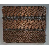 Oude metalen Batik stempel